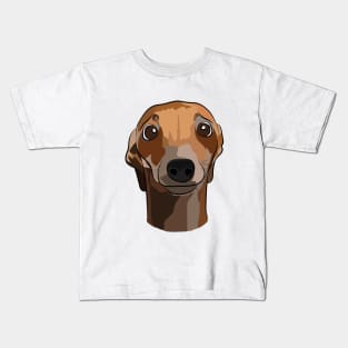 Brindle Greyhound Kids T-Shirt